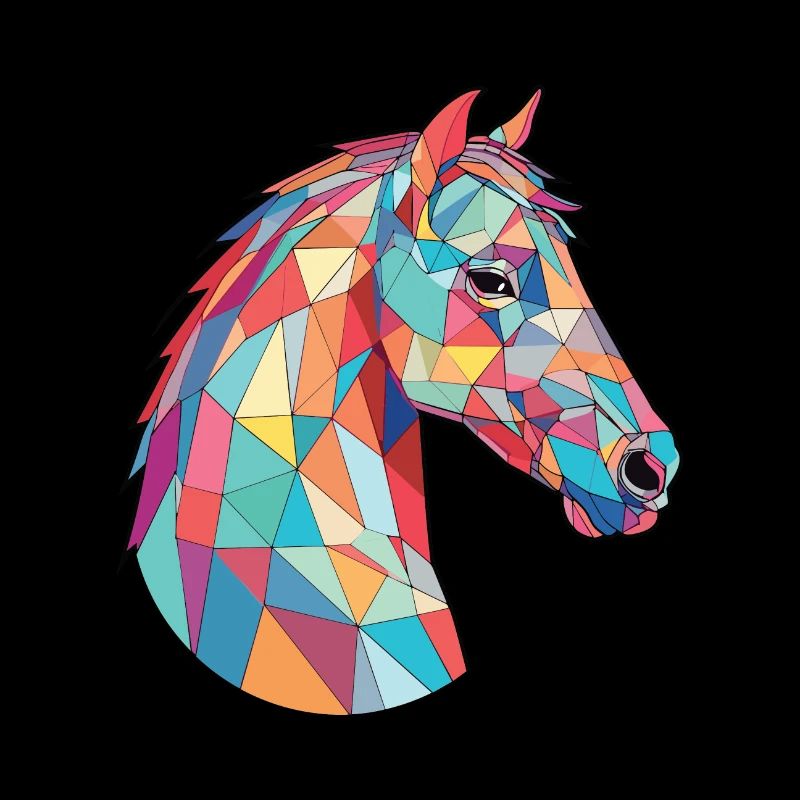 Cheval Aquarelle Colorée Animal Illustration D’animaux De Compagnie