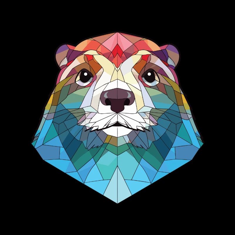 Otter buntes Aquarell Tier Haustier Illustration