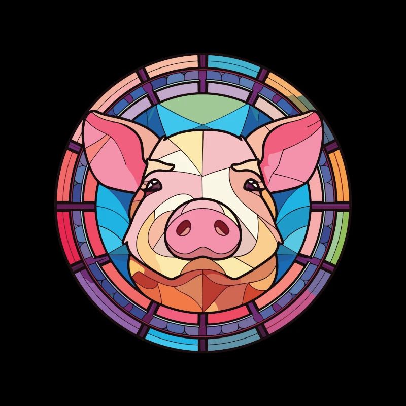 Cochon Aquarelle Colorée Animal Illustration D’animaux De Compagnie