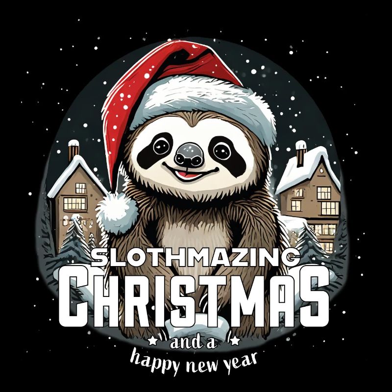 Weihnachtsfaultier - Slothmazing Christmas