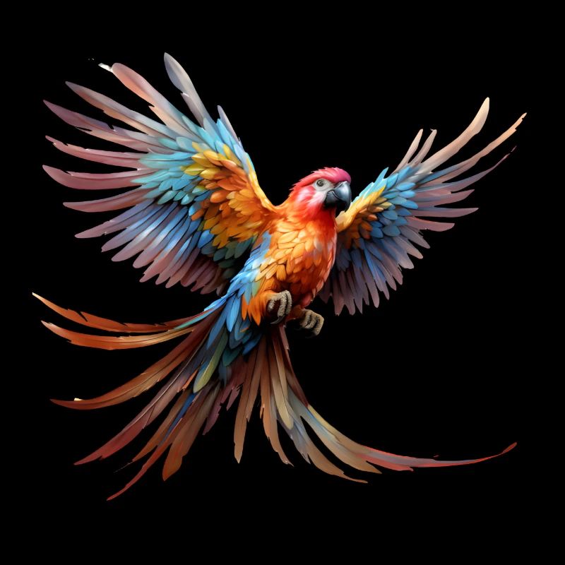 Perroquet volant