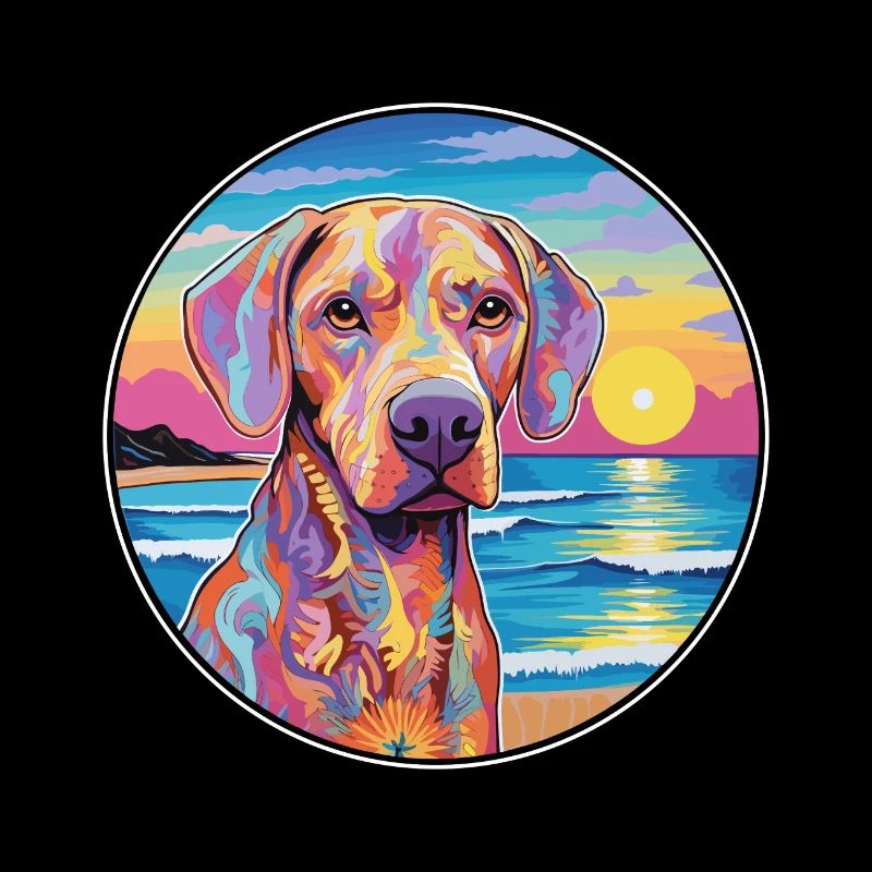 Braque Saint Germain Race De Chien Coloré Cartoon Wa