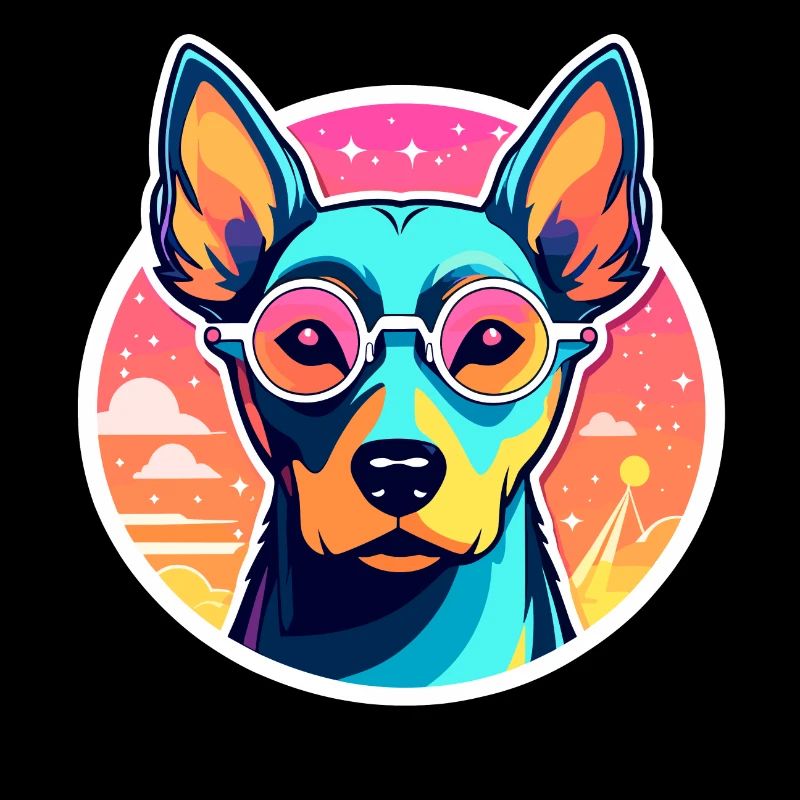 Doberman chien dessin