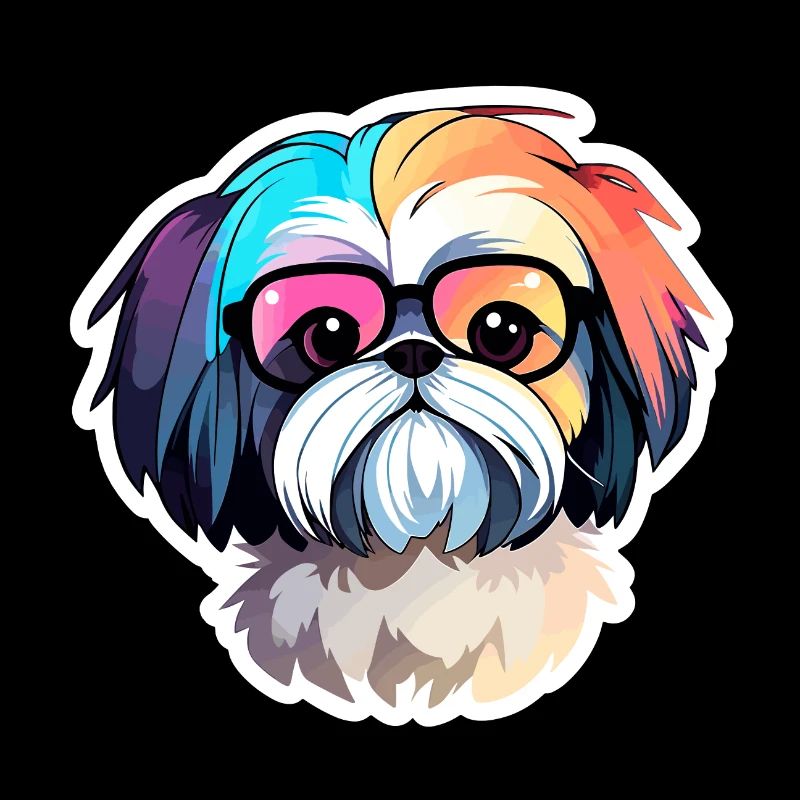 Dessin de chien Shih Tzu