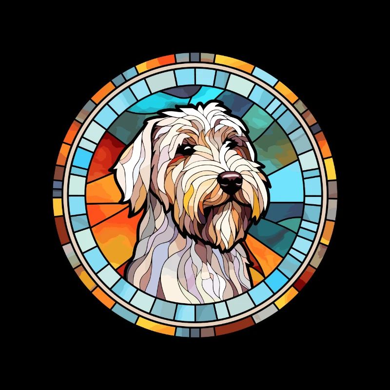 Sealyham Terrier Hunderasse Buntglas Bunt
