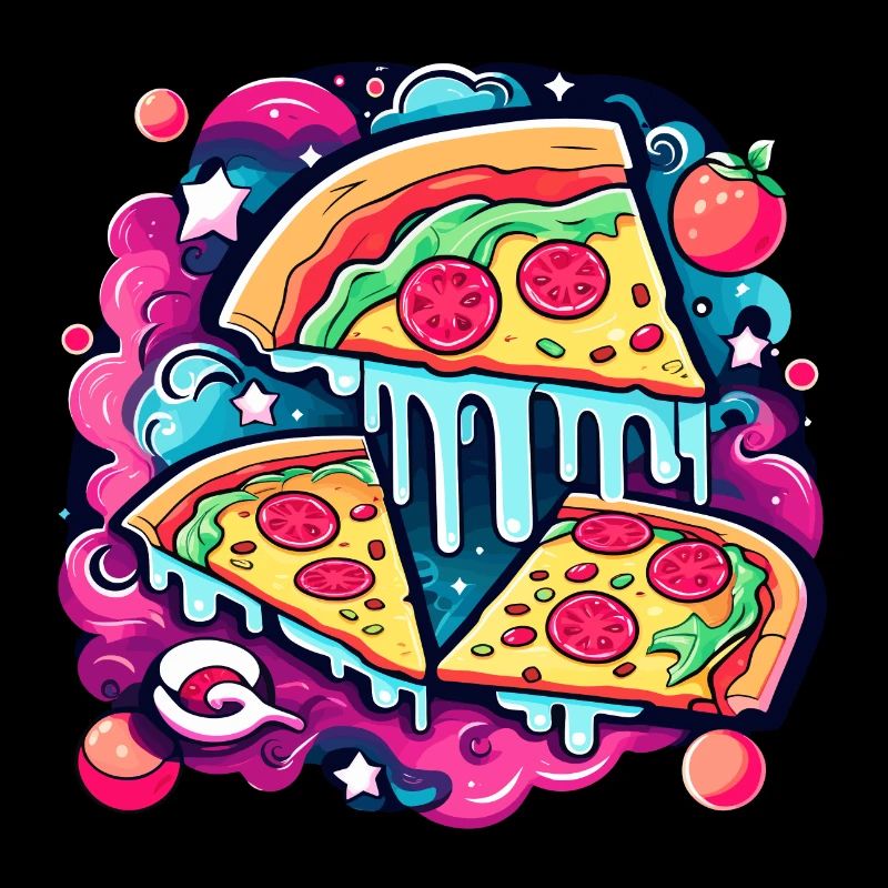 Dessin de tranche de pizza