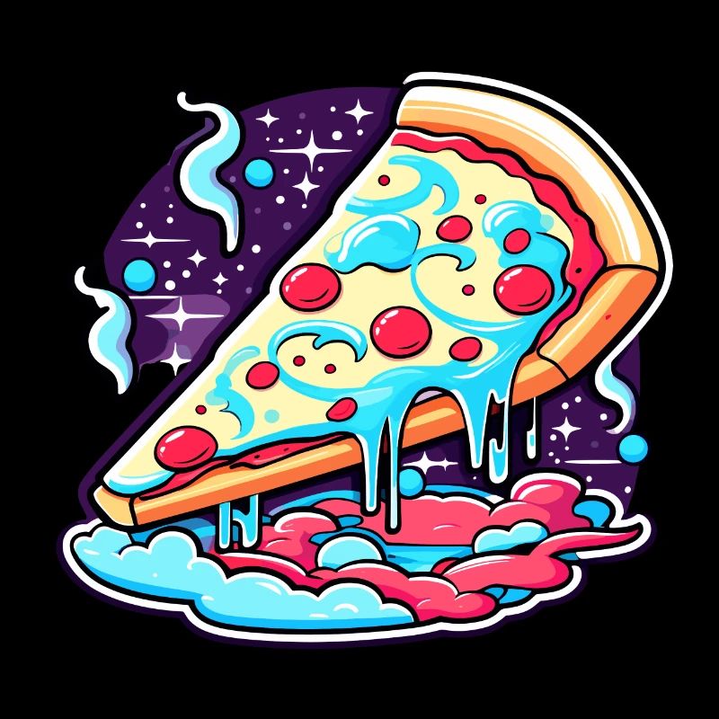 Dessin de tranche de pizza