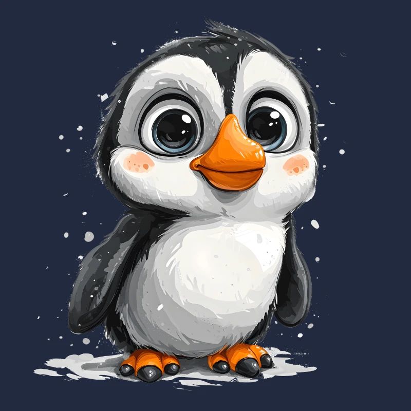 Pingouins mignons Animal mignon bébé pingouin du pôle Sud