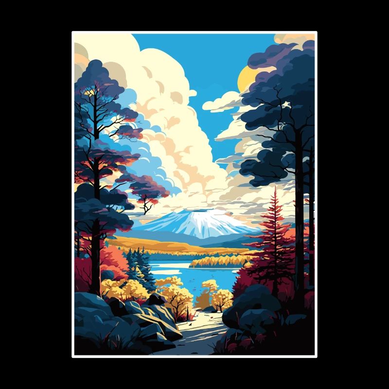 Pocono Mountains Pennsylvanie affiche de voyage