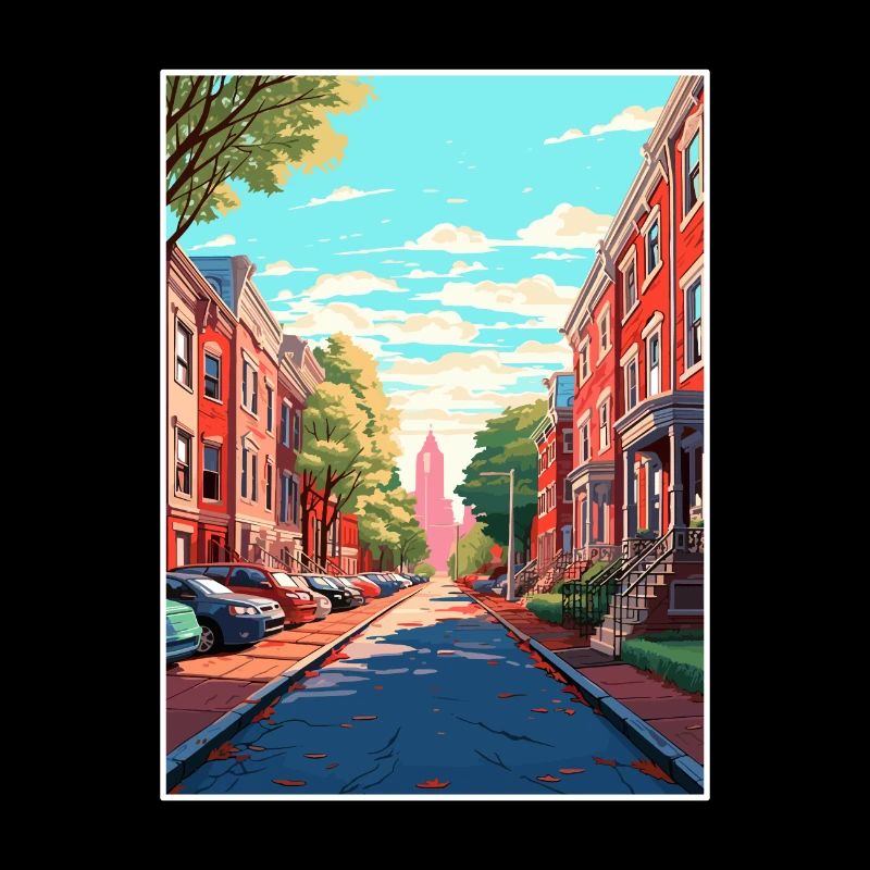Philadelphie Pennsylvanie Vintage affiche de voyage