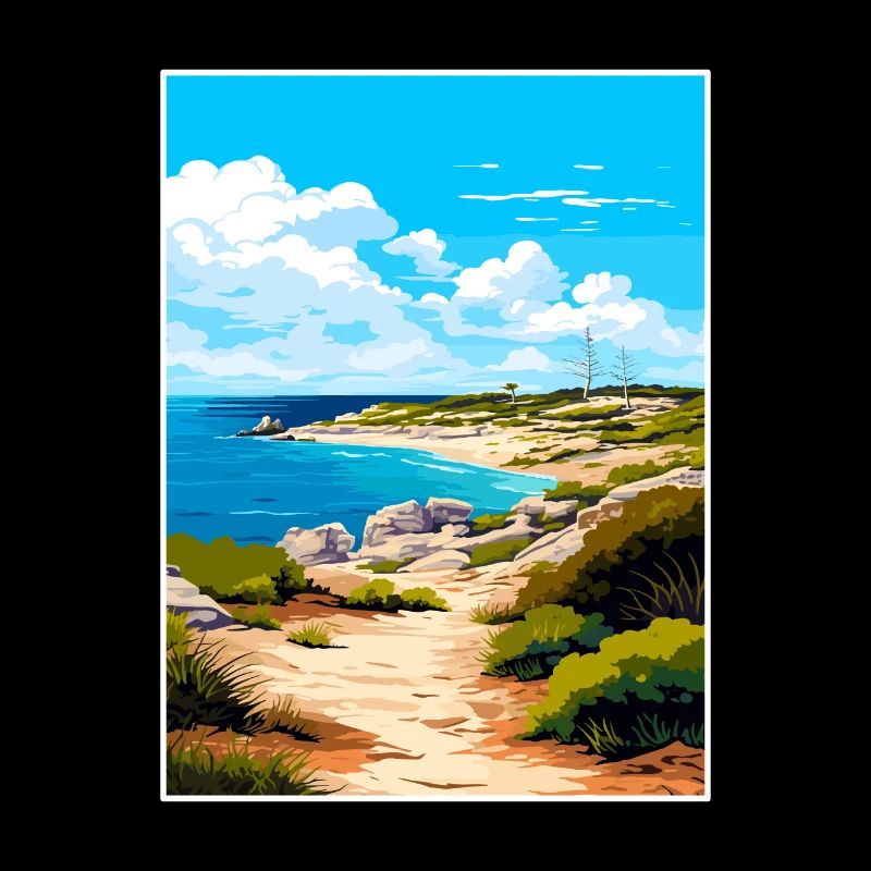 Rottnest Island Australie déco affiche de voyage