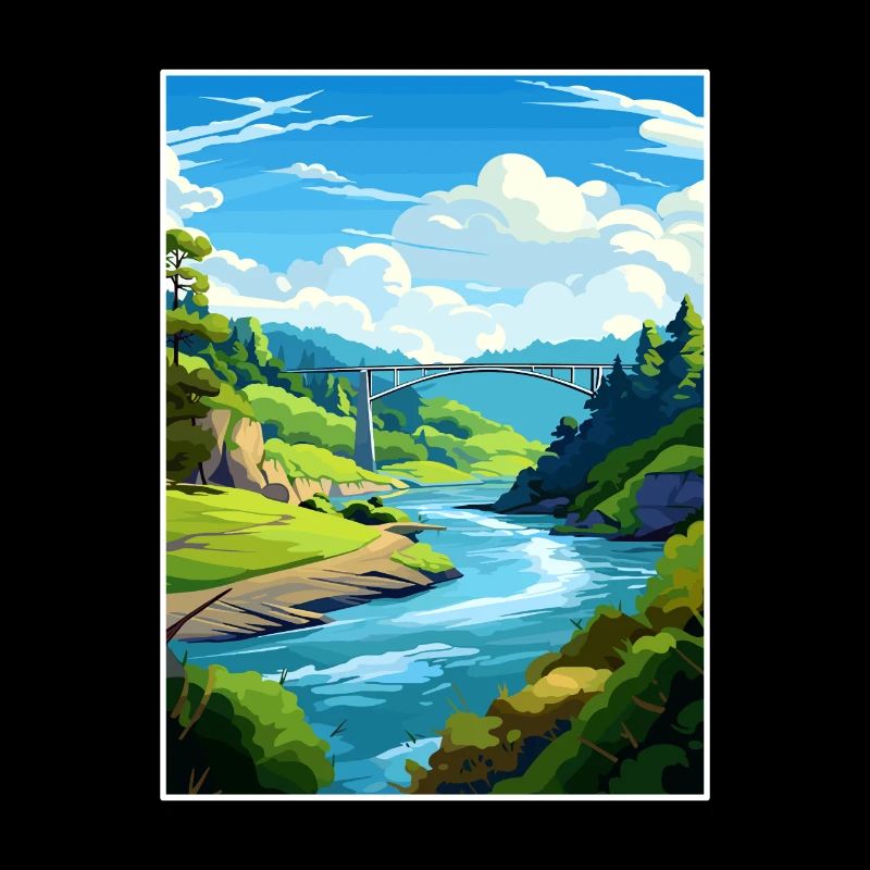 Tal der Giganten Baumwipfelpfade Reiseposter