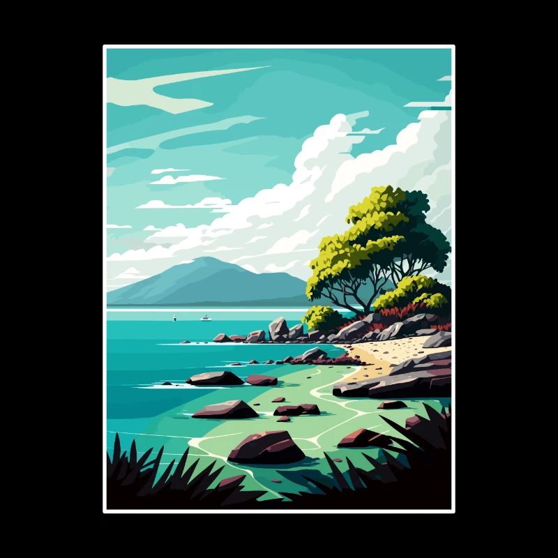 Cairns Australien Vintage Reiseposter Souvenir