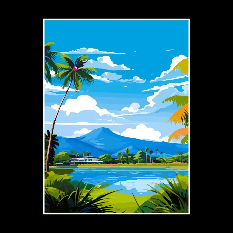 Cairns Australien Vintage Reiseposter Souvenir