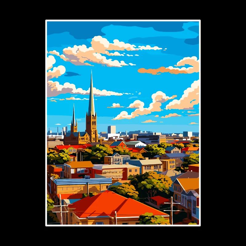 Adelaide Australien Vintage Reiseposter Souvenir