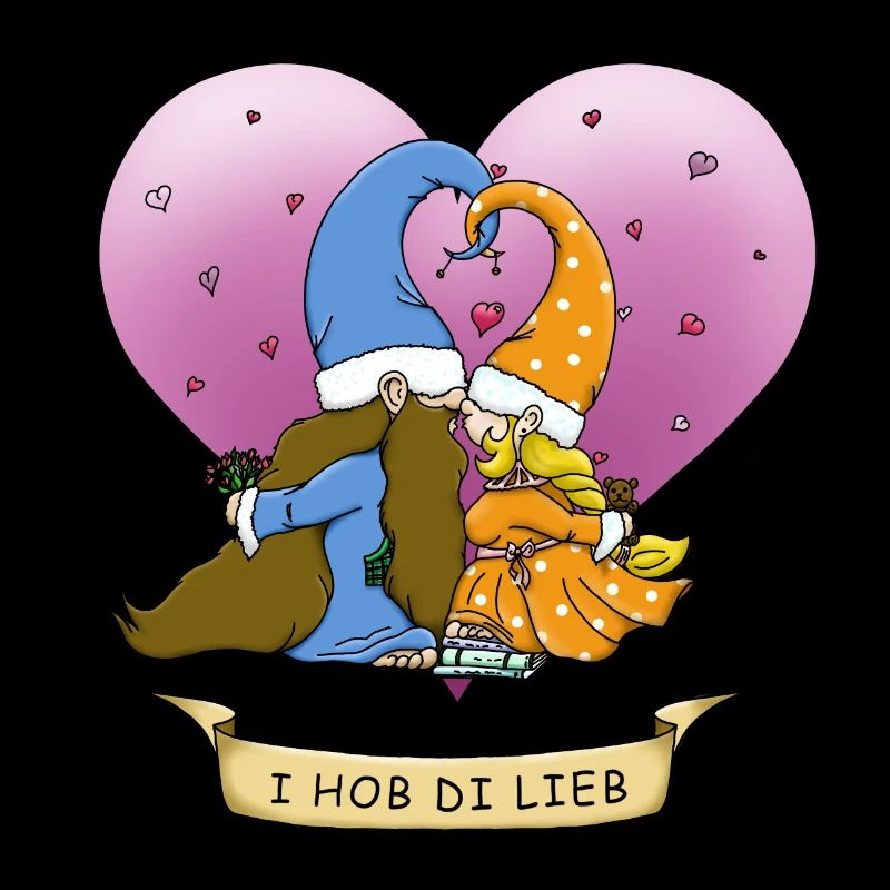 Dwarfs Couple for Lovers - Bavarian