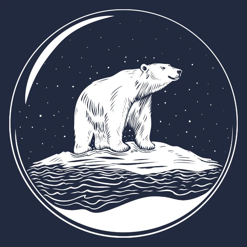 Eisbär auf Eisscholle Save the polarbear