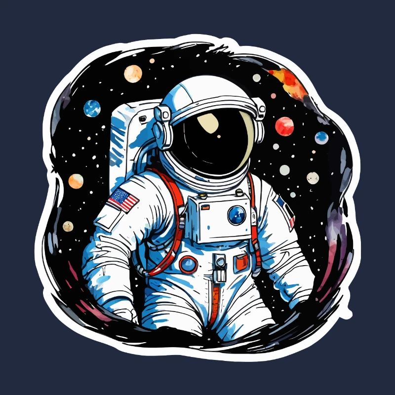 Aquarelle d’astronaute Aquarelle