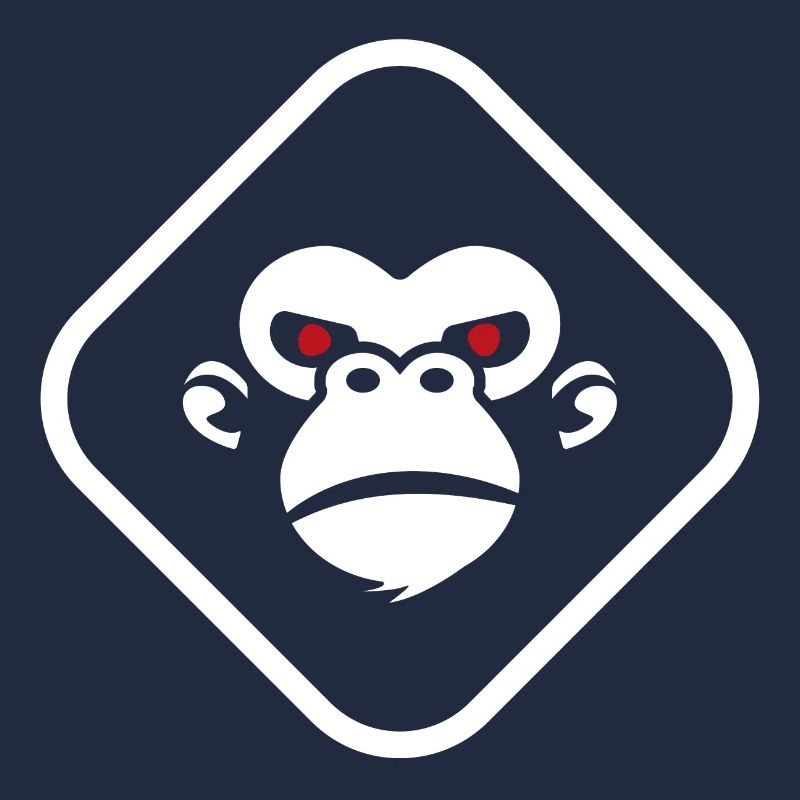 Gorilla Logo dunkler Hintergrund
