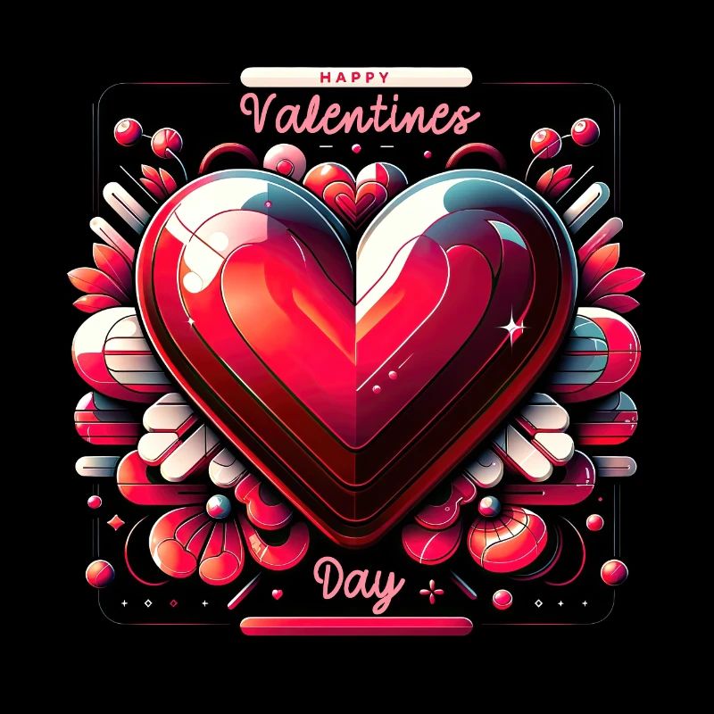 Charme brillant coeur de la Saint-Valentin