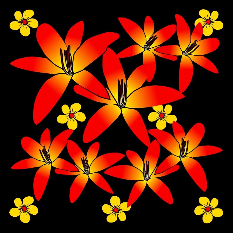 buntes Blumenmuster Blüte blumig floral Blume