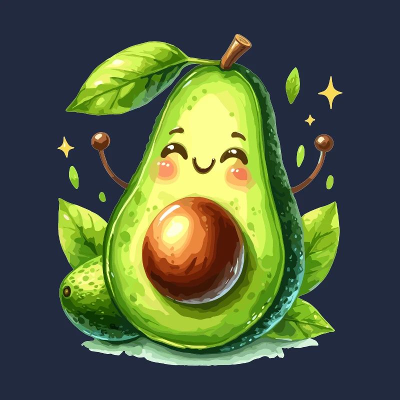Avocado witzig positiv Optimismus Geschenk