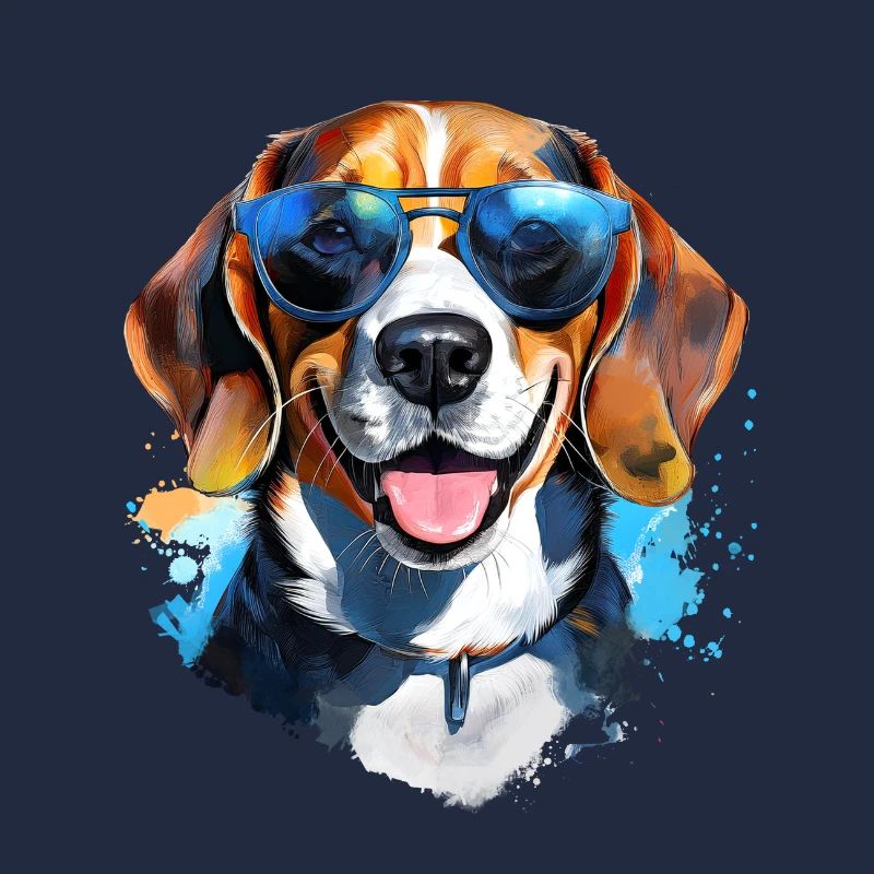 Beagle with sunglasses