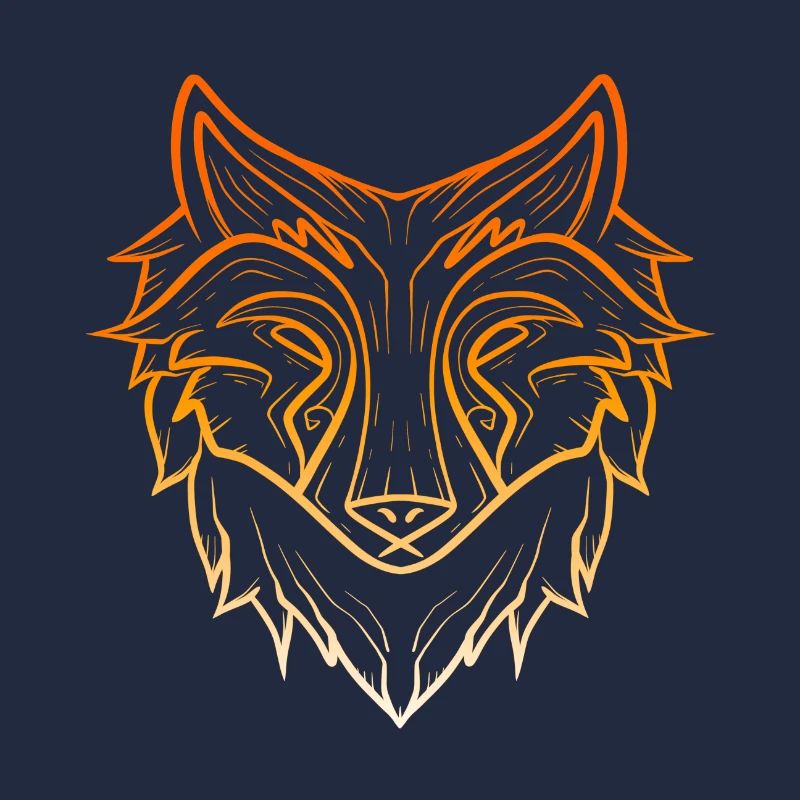 Wolf lineart