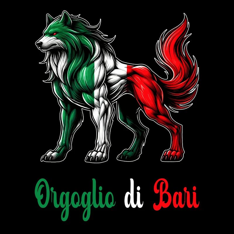 Le drapeau italien de la fierté de Bari