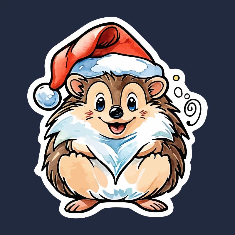 Dessin de Noël hérisson