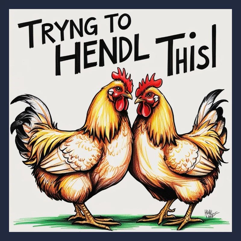 Poulets « Essayer de faire ça »