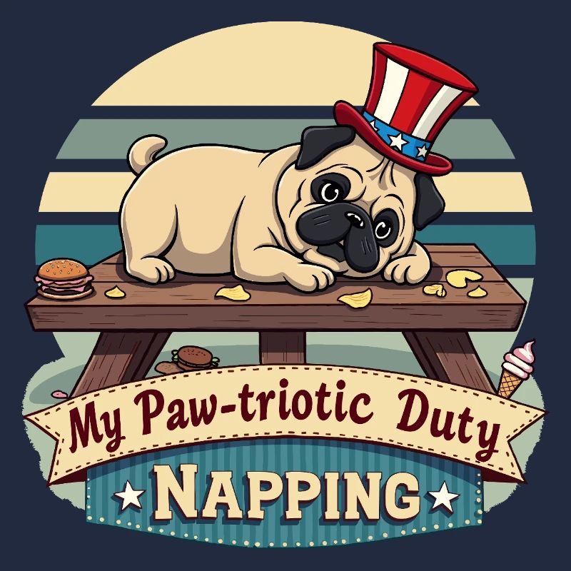 Mops Nickerchen