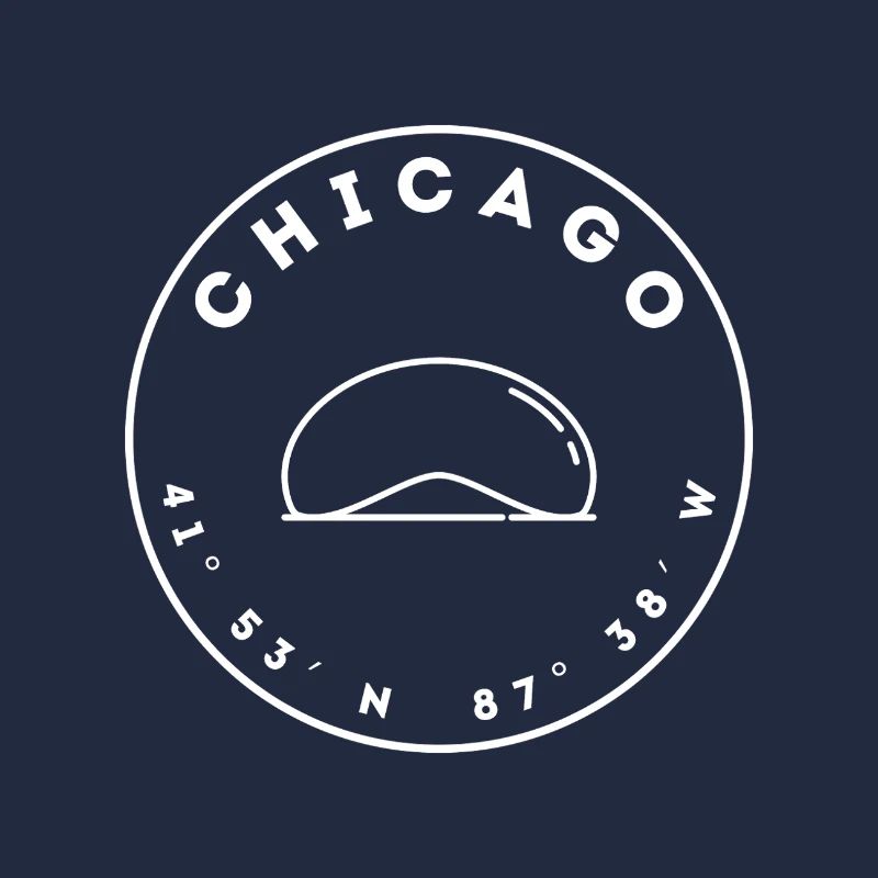 Chicago avec « The Bean » et les coordonnées