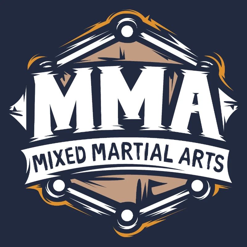 Logo MMA – Conception de combattant d’arts martiaux mixtes