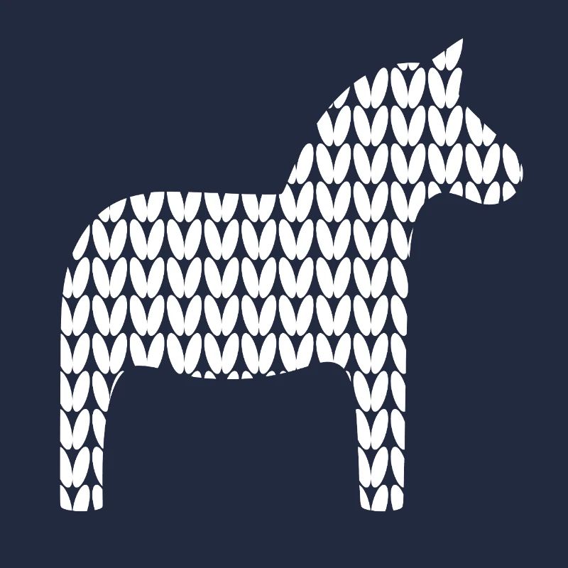 Dalapferd Strickmuster cozy Hygge Pferd skandi