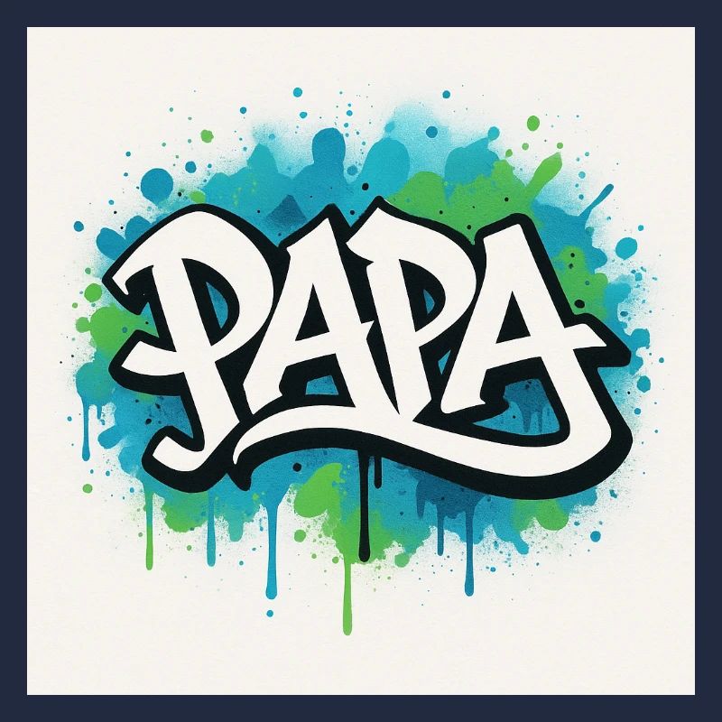 Graffiti Stil Papa Illustration