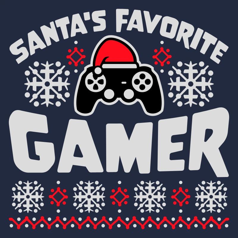 La manette de jeu préférée du Père Noël Nerd de Noël