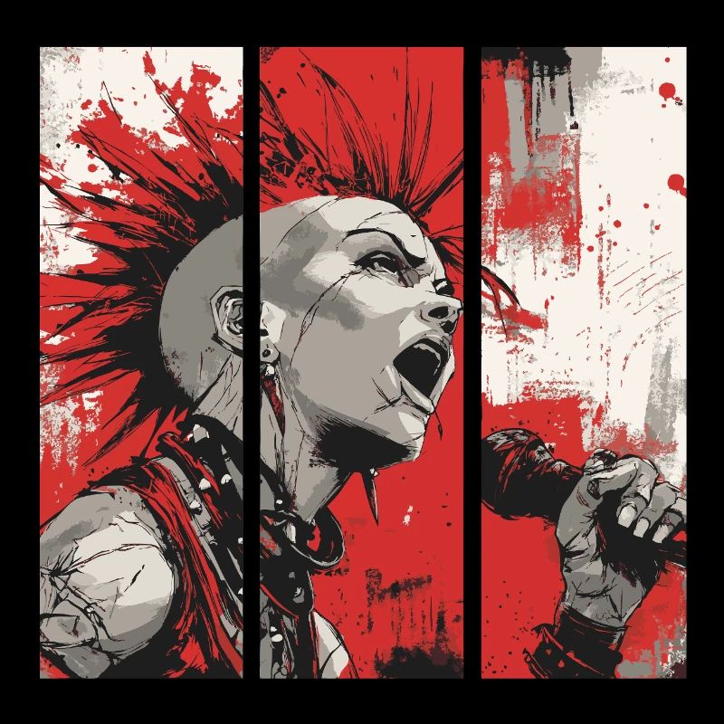 Punk Rebellion – Singer with mohawk
