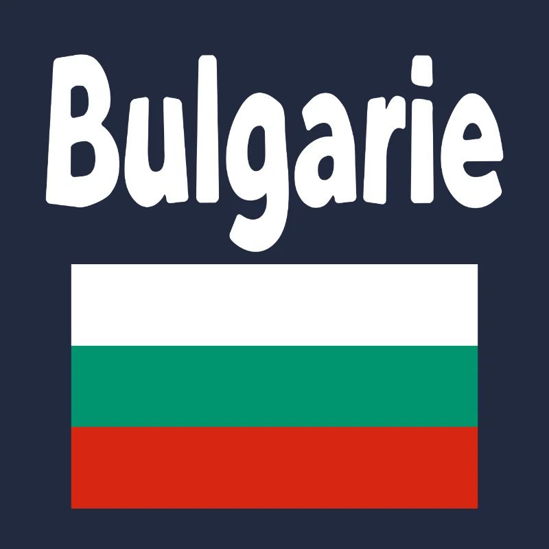 Bulgarie Drapeau et Typographie Bold