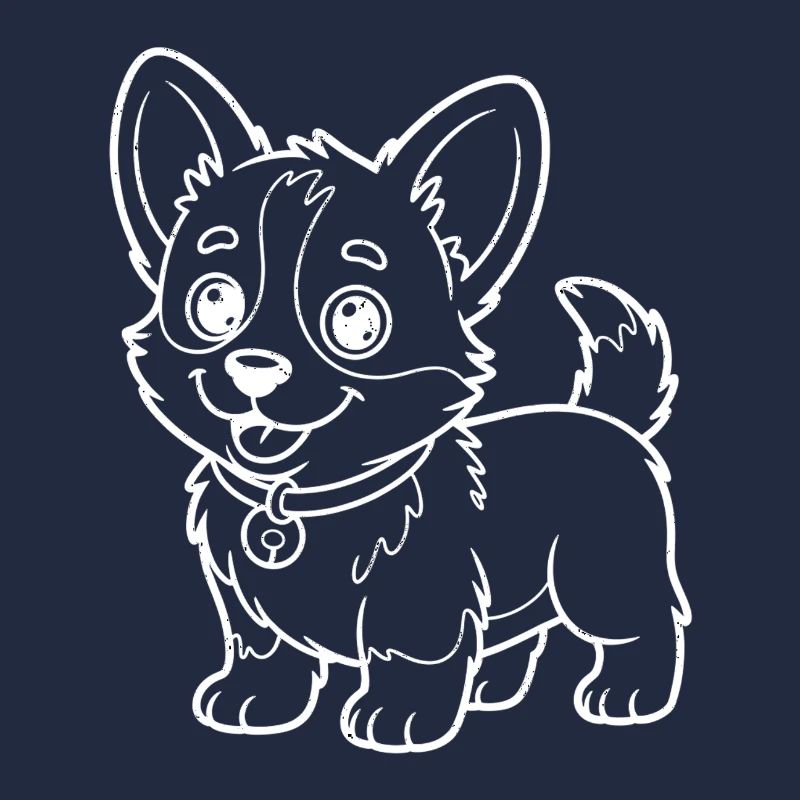 Sortilège de dessin de contours de chihuahua