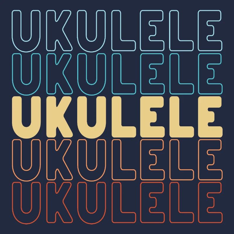 Ukulele typography