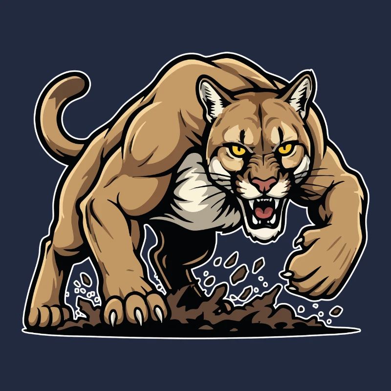 Cougar Berglöwe Wildmaskottchen