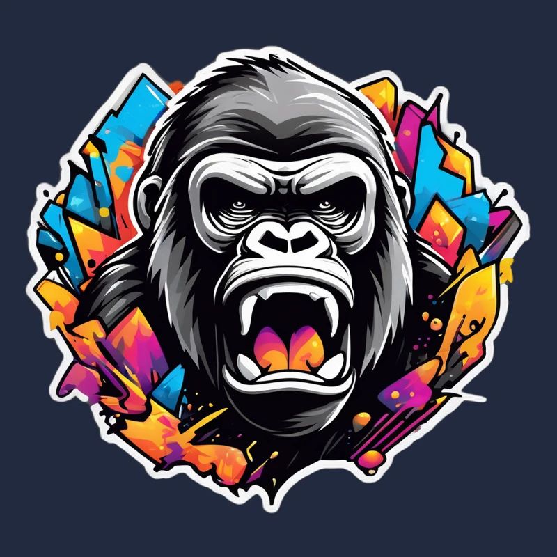 Gorille Graffiti Éclatant
