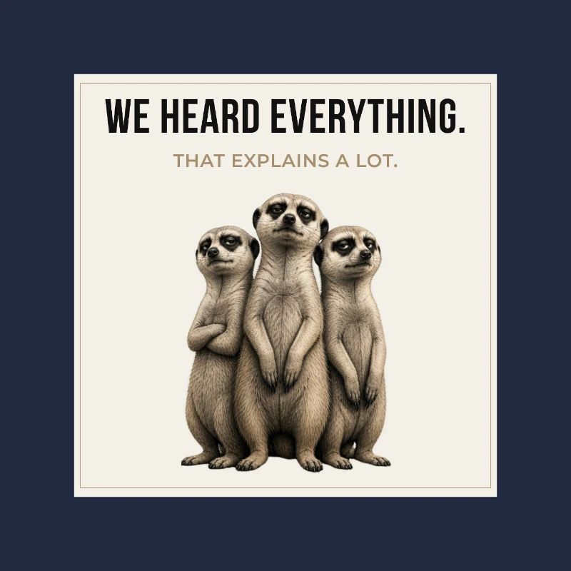 We Heard Everything Meerkat Trio