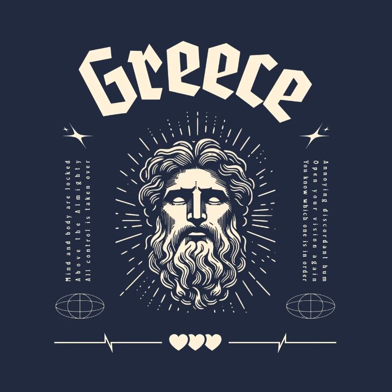 Greece Antiker Gott Portrait