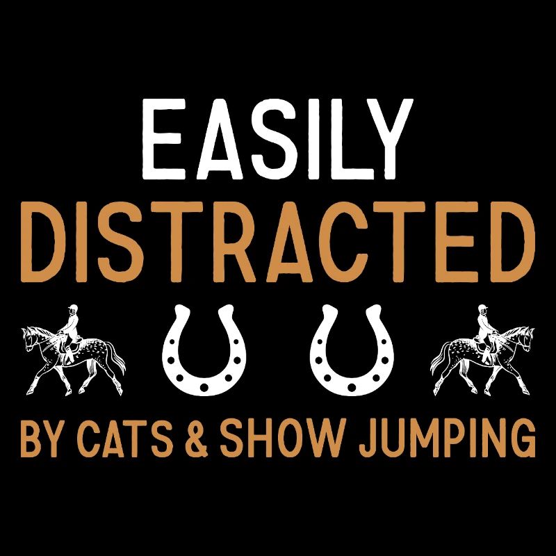 Le sauteur facilement distrait par les chats et le saut d’obstacles