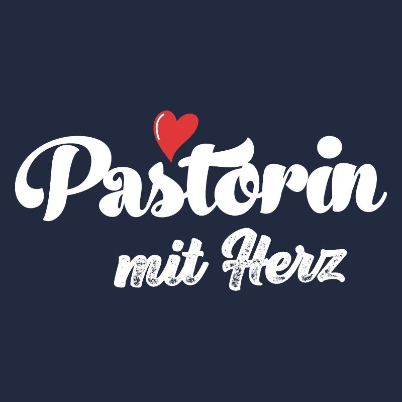 Pastorin mit Herz Pfarrerin Pastor Geschenk Kirche