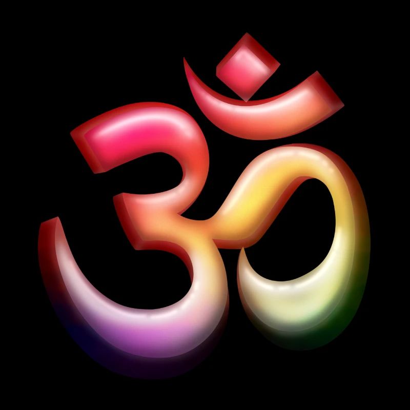 Om / Aum Symbol 3D colorful