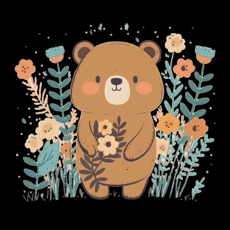 Mignon ours en peluche