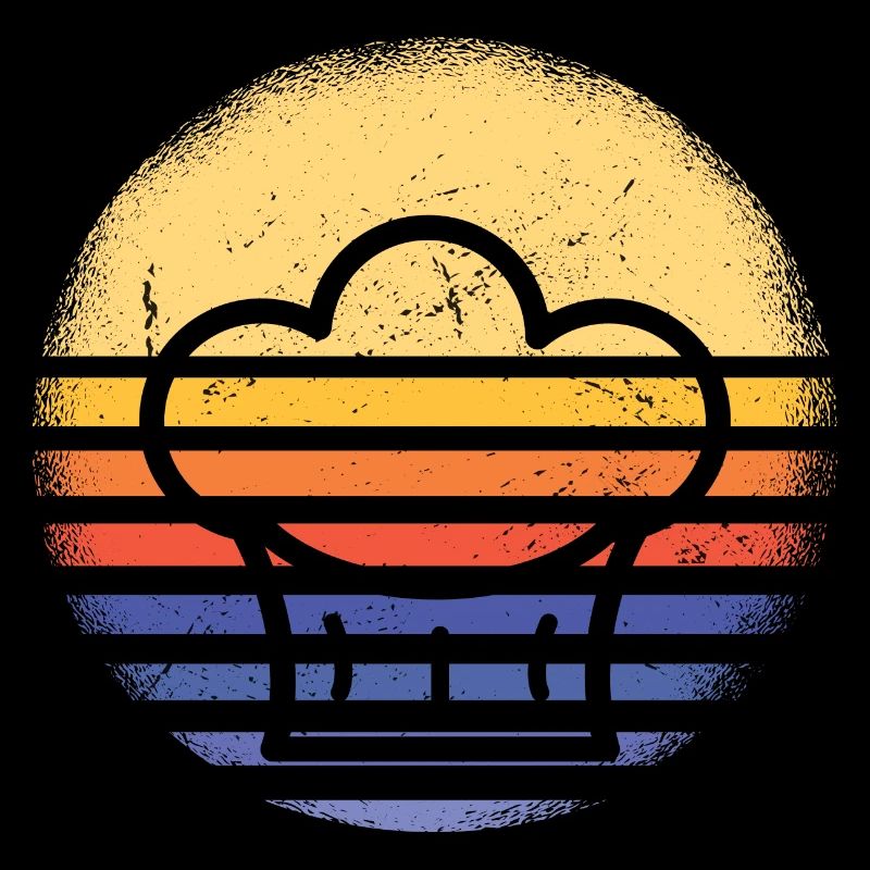 Cuisinier Rétro Coucher De Soleil Cuisine